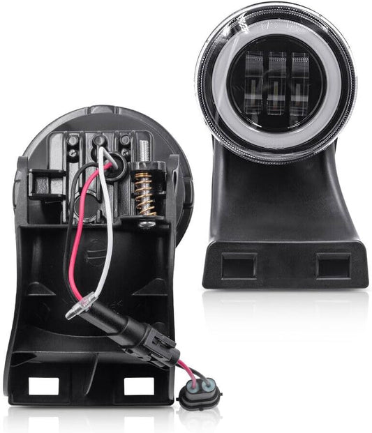 ya 4 8.10 Halo Ring DRL White LED Fog Light for 1994-2002 for Dodge for Ram 1500 2500