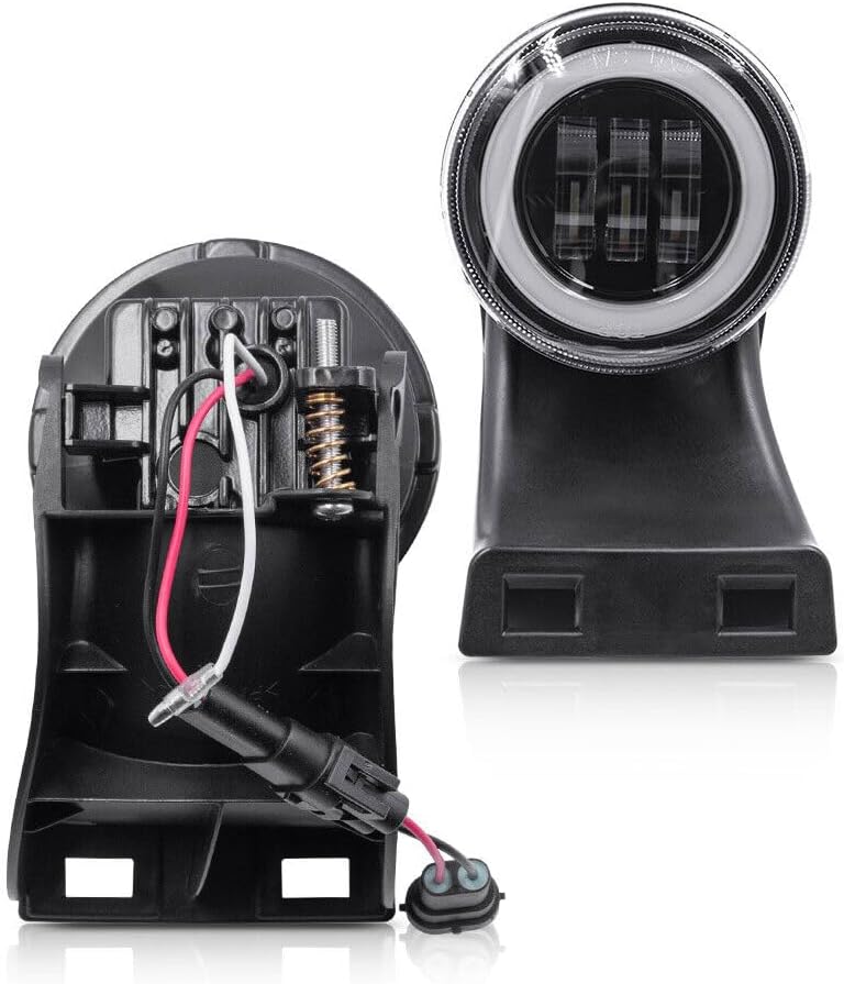 ya 10 9.16 zhengce Halo Ring DRL White LED Fog Light for 1994-2002 for Dodge for Ram 1500 2500