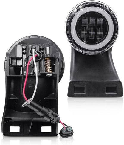 ya 10 9.16 zhengce Halo Ring DRL White LED Fog Light for 1994-2002 for Dodge for Ram 1500 2500