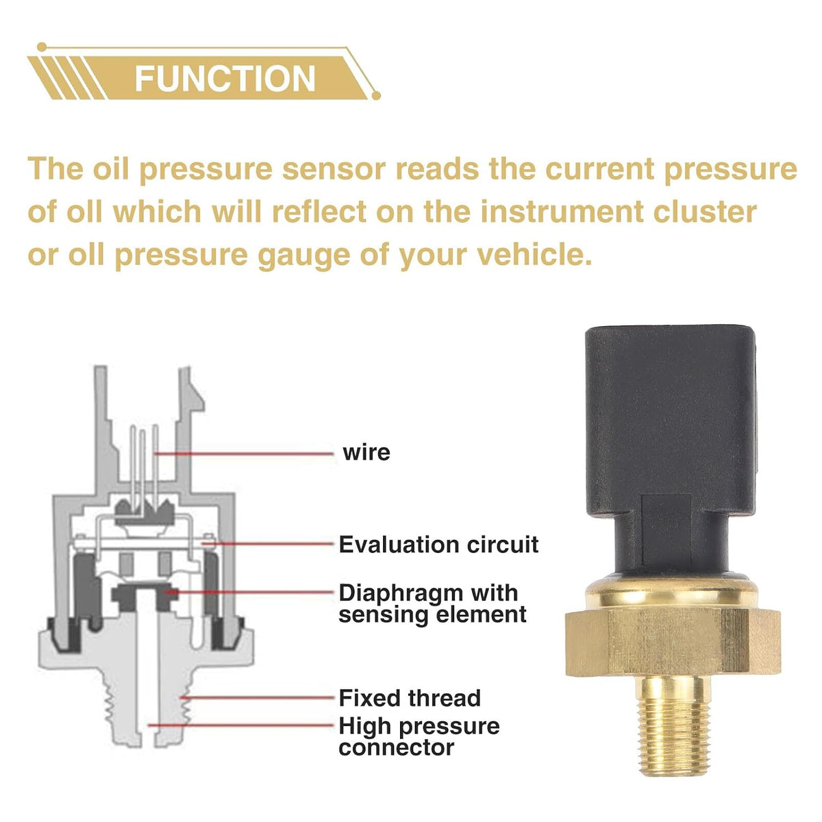 ya 9 10.24 Engine Oil Pressure Sensor Switch Fit for Chrysler for Dodge for Jeep for Ram 200 5149062AA