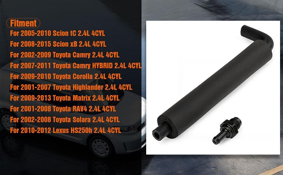 ya 4 8.8 for Toyota for Camry RAV4 for Scion TC xB for Lexus HS250h 2.4L 1.8L PCV VALVE + HOSE KIT 