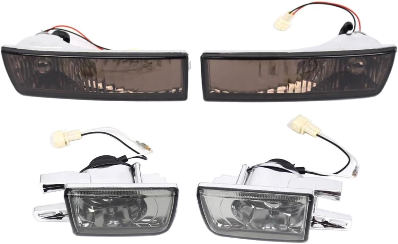 ya 4 8.10 Front Bumper Fog Light +Turn Signal Lamp Smoked for VW for JETTA MK3 for Golf 1992-1997
