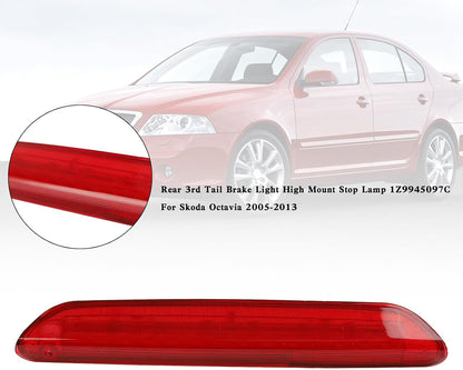 ya 10 9.16 zhengce Rear 3rd Tail Brake Light High Mount Stop Lamp 1Z9945097C For Octavia 2005-