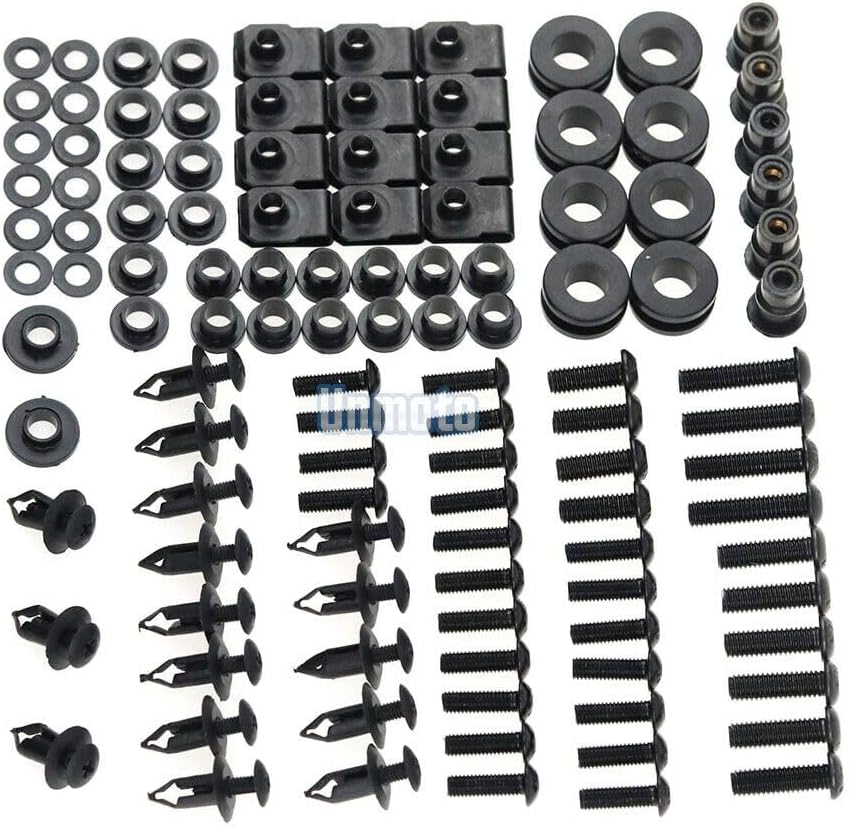 ya 23 10.7 baidi Black Fairing Bolt Kit body screws Clips for Suzuki GSXR1000 2003-2004