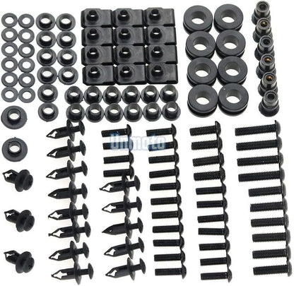 ya 23 10.7 baidi Black Fairing Bolt Kit body screws Clips for Suzuki GSXR1000 2003-2004