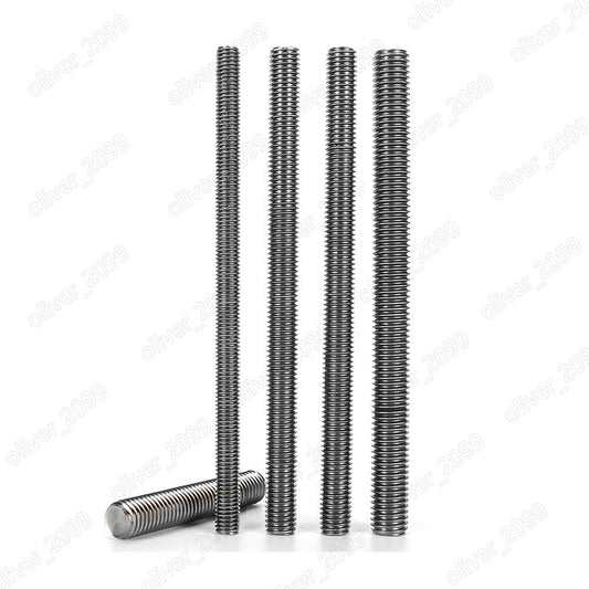 ya 16 10.20 baidi Titanium GR2 Threaded Rods Metric Thread Stud Bolts M3 M4 M5 M6 M8 M10 M12-M20