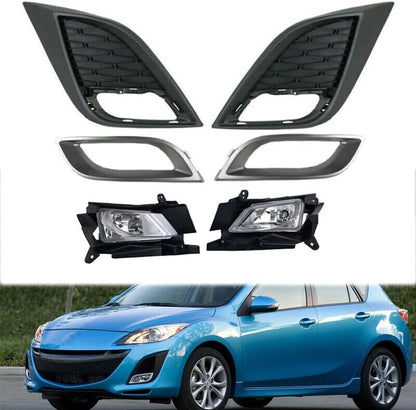 ya 10 9.16 zhengce 1 set front bumper fog lamp cover f for Ram e cover bezel for Mazda 3 2011-