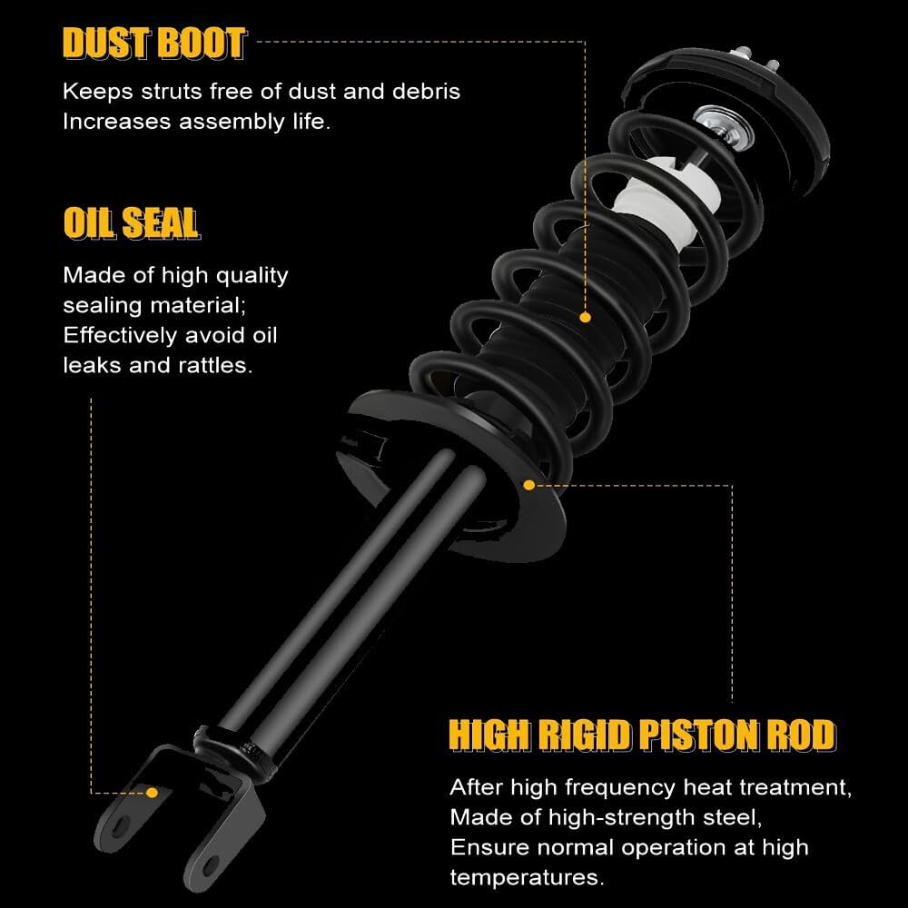 ya 10 9.16 baidi Set 4 Front & Rear Complete Shocks Struts For 2008-2012 for Honda for Accord 2.4L 3.5L