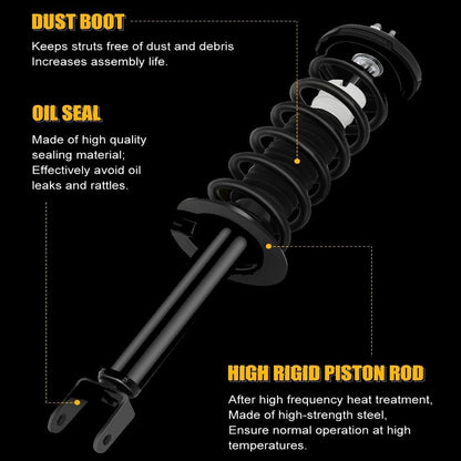 ya 10 9.16 baidi Set 4 Front & Rear Complete Shocks Struts For 2008-2012 for Honda for Accord 2.4L 3.5L