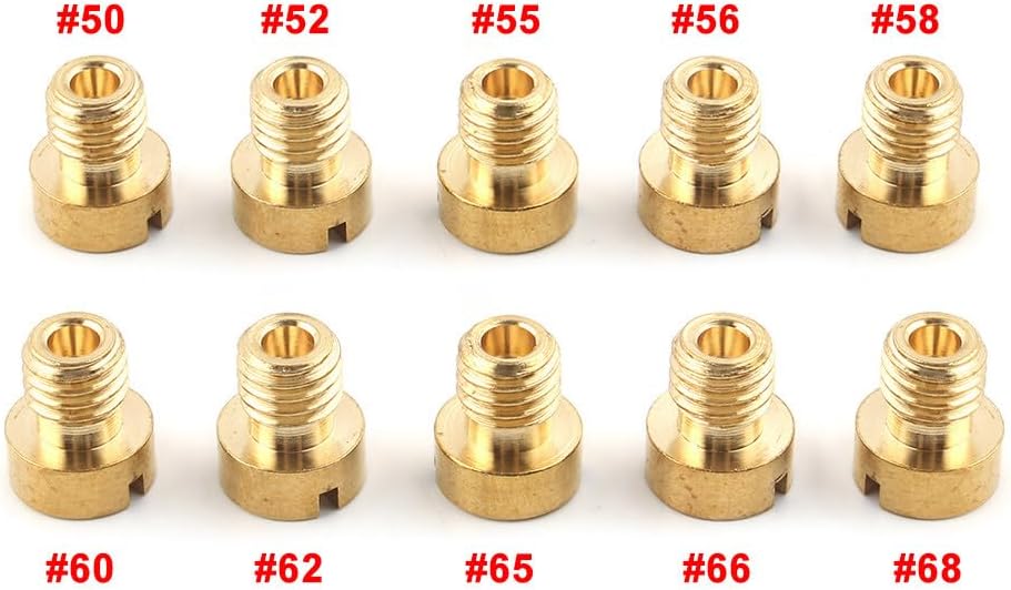 ya 2 8.15 50-68 M5 Main jet For Dellorto Carburetor SHA SHB UA UB PHBG VHB-CS VHBT-CS