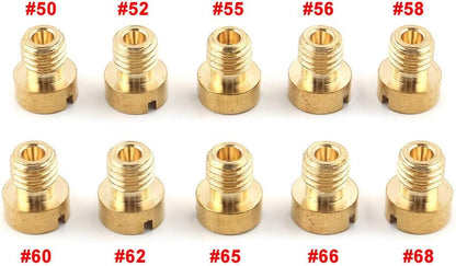 ya 2 8.15 50-68 M5 Main jet For Dellorto Carburetor SHA SHB UA UB PHBG VHB-CS VHBT-CS