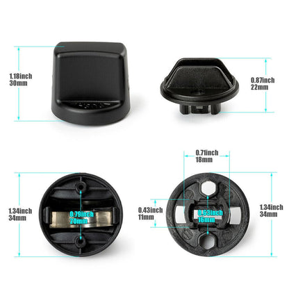 ya 4 8.8 2PCS Keyless Ignition Start Switch Knob Cap & Insert for Mitsubishi Lancer 08-17