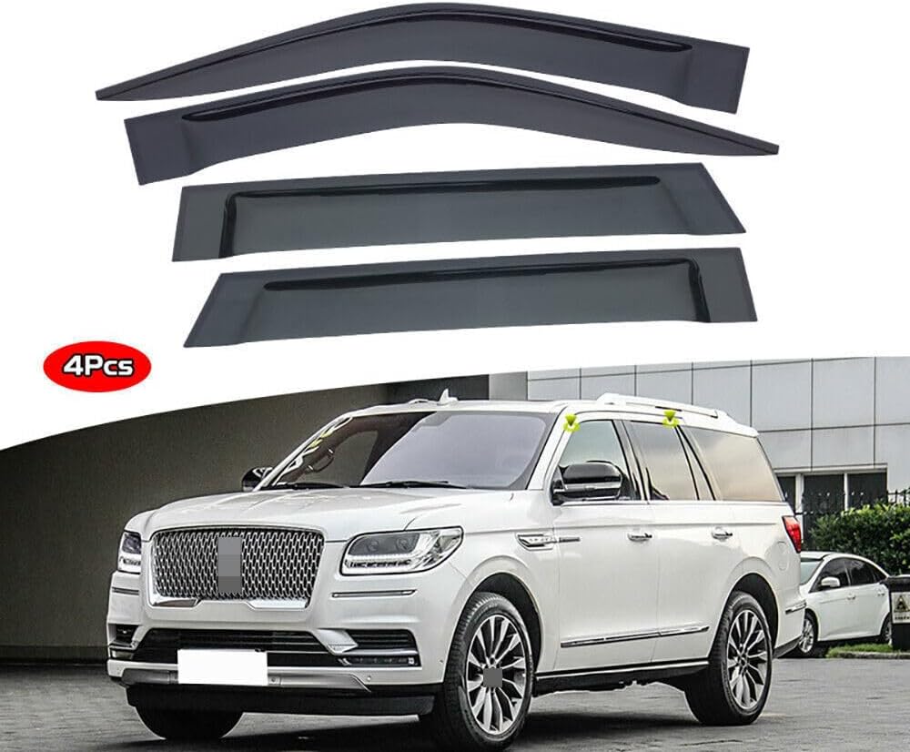 ya 6 8.24 baidi for for Lincoln for Navigator 2018-2024 Window Wind Visor Sun Rain Guard Vent Deflectors
