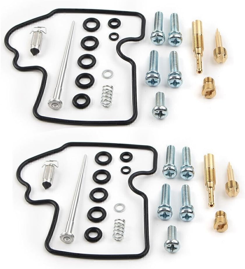 ya 13 9.15 baidi 2 Sets Carburetor Carb Repair Kit Carb Kit for Kawasaki KFX700 V-Force 2004-2009
