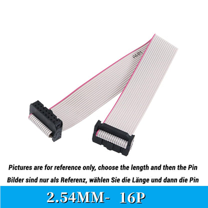 ya 16 10.20 baidi 6-64 Pin 2.54mm Pitch Female to Female IDC Flat Ribbon Extension 10CM-5M Long