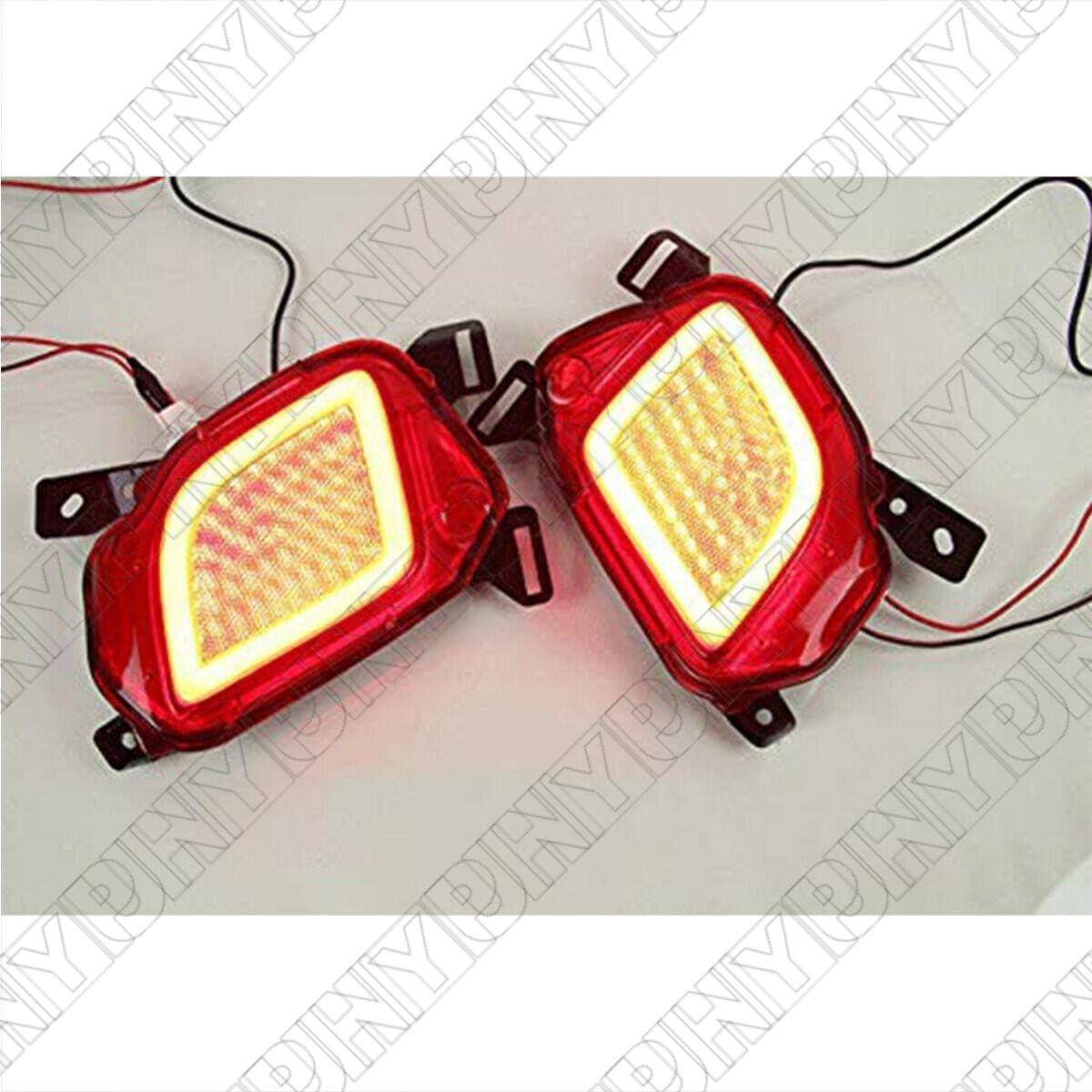 ya 2 8.15 2x Rear Bumper Lamps (Flashing) Driving light for Toyota Highlander 2015-19