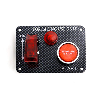 ya 7 8.24 baidi 12V DC Ignition Switch Panel 2 in 1 Car Engine Start Push Button Switch Toggle