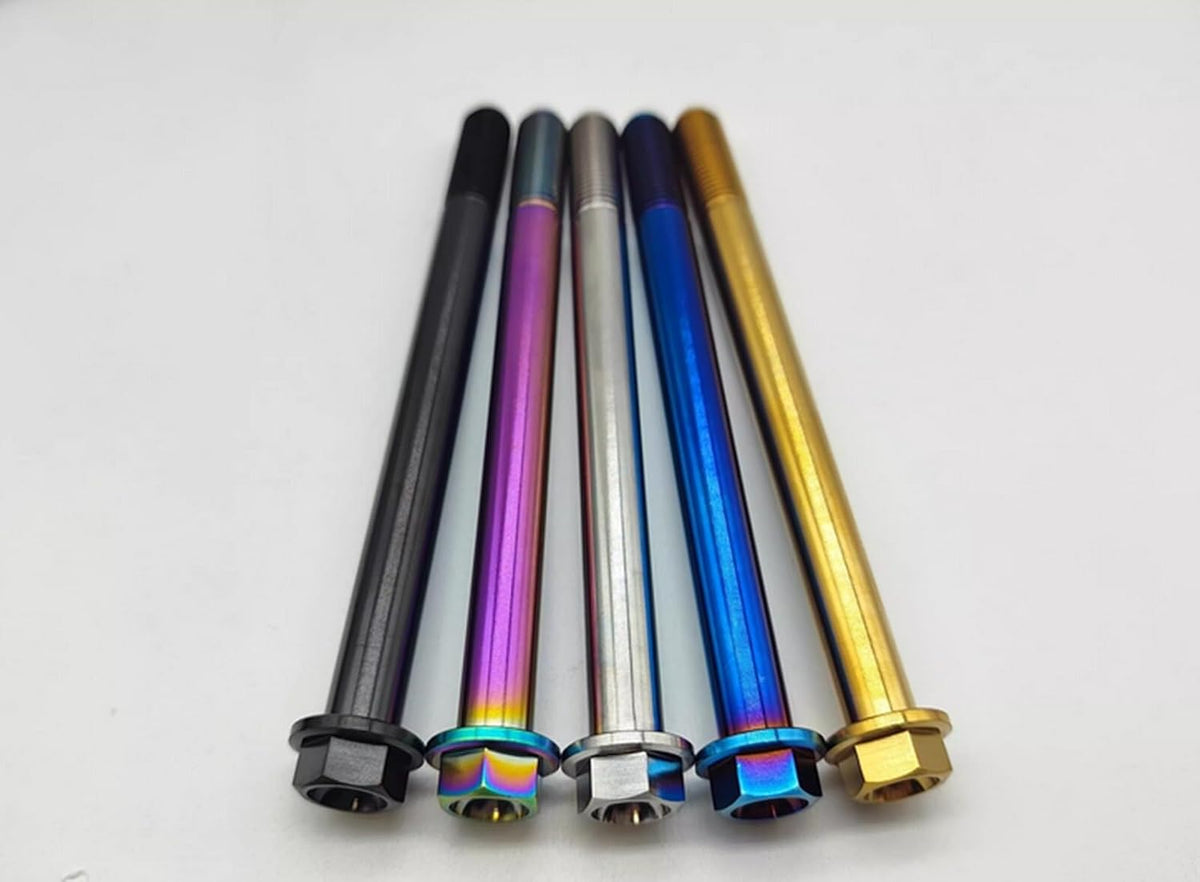 ya 16 10.20 baidi 2 Pcs M10 Titanium Hex Flange Bolt Screw 20 25 30 35 40 50 55 60 65 70 75-110mm-1