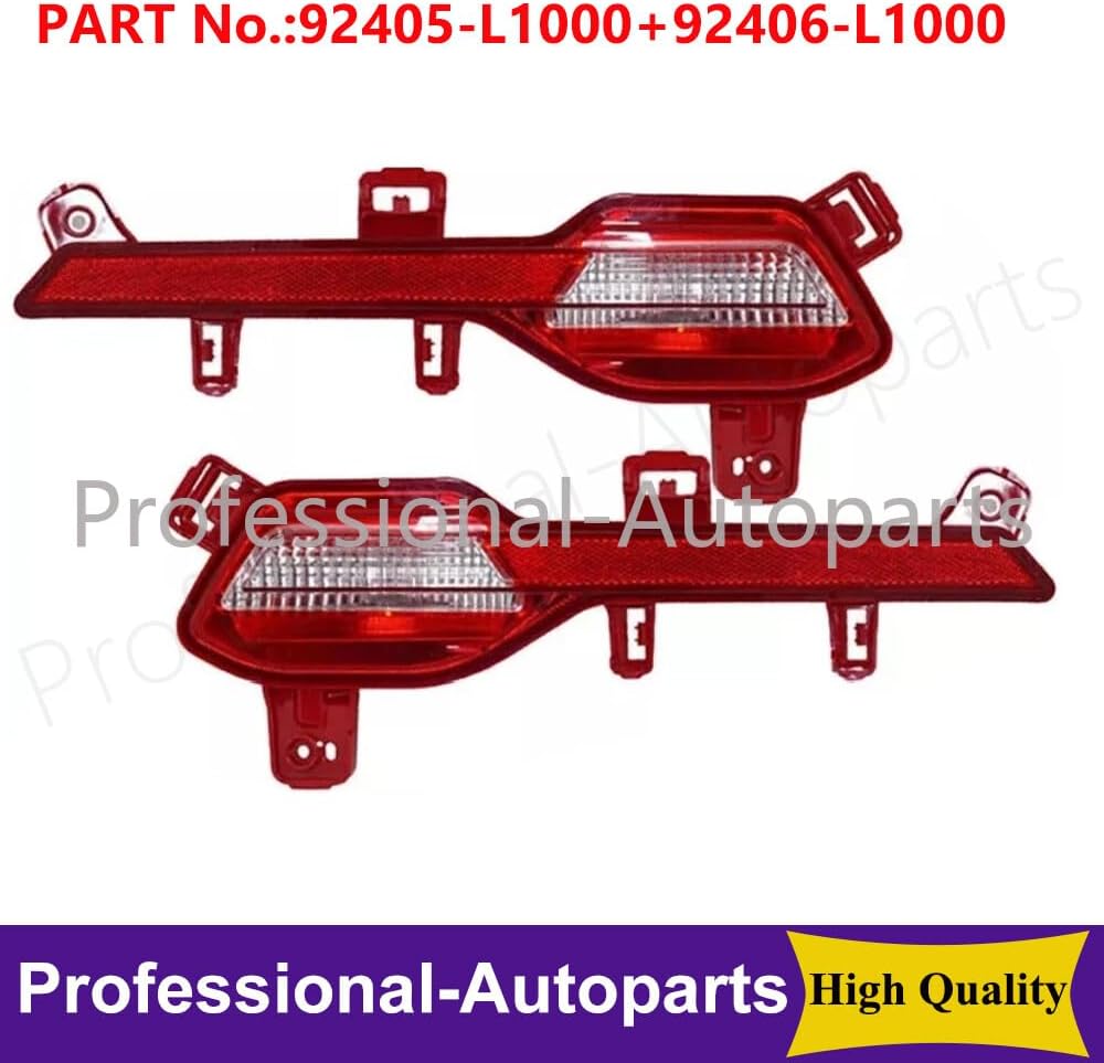 ya 4 8.24 baidi 2Pcs Rear L&R Bumper Reflector lamps Tail Light for Hyundai Sonata 2020 2021