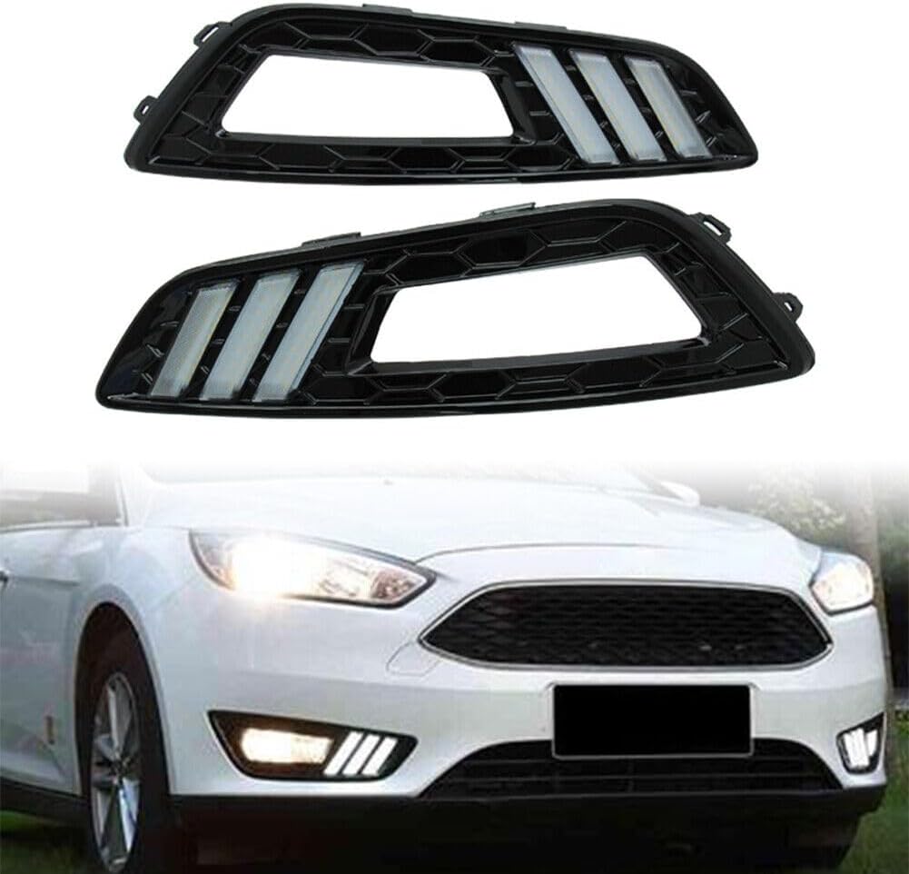 ya 13 9.15 baidi 2x LED Daytime Running Lights DRL Fit for Ford Focus 2015-2016 White Yellow