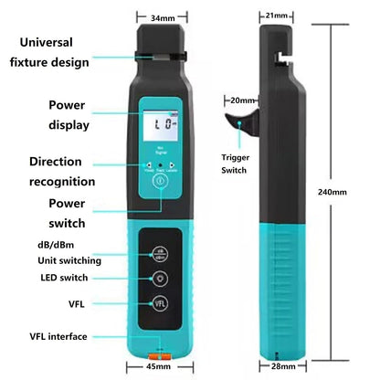 ya 16 10.20 baidi Fiber Optic Identifier with 10MW Visual Fault Locator 0.25-3.0 Mm Fiber Lines D