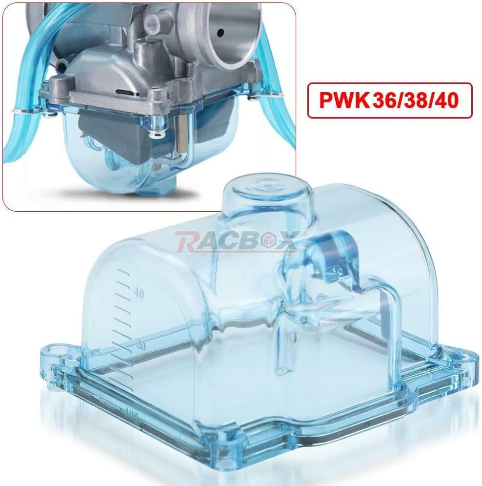 ya 2 8.15 Blue Plastic Transparent Carburetor Float Bowl For PWK 36 38 40mm Big Bore Carb