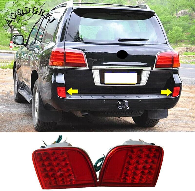 ya 3 8.24 baidi Applicable to for Lexus LX570 2008 2009-2011 rear bumper lower LED light modification replacement 2P
