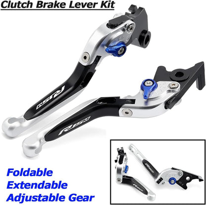 ya 4 8.14 Adjustable Folding Extendable Clutch Brake Lever Kit for Yamaha YZF R15M 2022-24