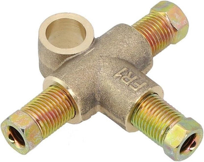 ya 10 9.16 baidi Brake pipe fitting with 3 male nuts 3/8 inch equipment length T-shirt