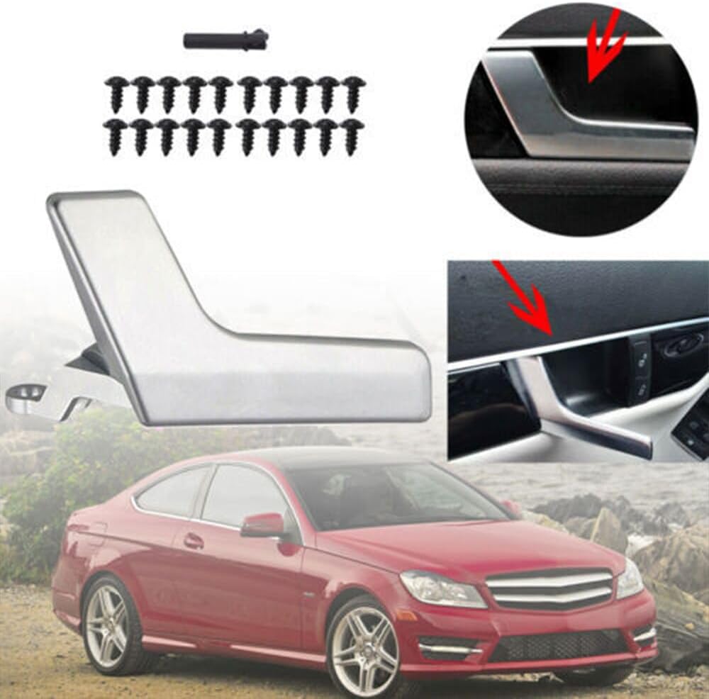 ya 10 9.16 baidi Matte Inside Door Handle Repair Kit Left Driver Side for Mercedes C250 C300 C350