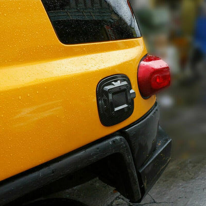 ya 6 8.14 1P Carbon Fiber Appearance Fuel Tank Cap Oil and Gas Cap Suitable for Toyota FJ Cruiser 2007-2021