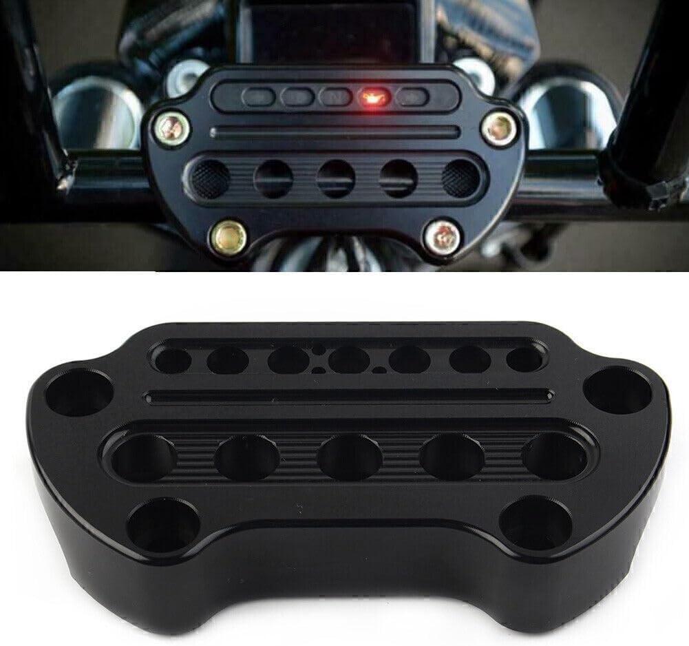 ya 6 8.24 baidi Black Indicator Handlebar Top Clamp for Harley Sportster XL883 XL1200 Dyna