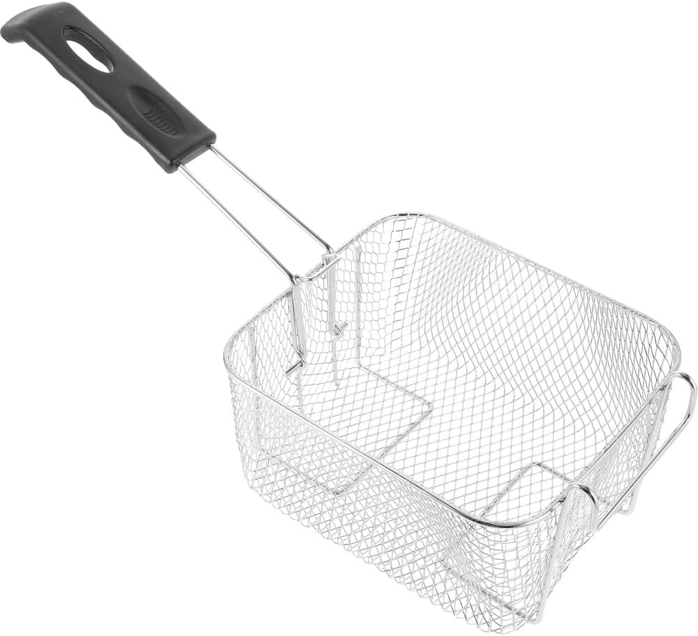 ya 14 9.20 baidi 2 PCS Stainless Steel Frying S n Wire Mesh Strainer Fryer Basket Commercial-1