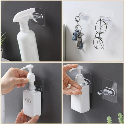 ya 26 10.21 baidi 10 Pcs Multifunctional Hook for Bathroom Hooks Towels Adhesive Stora Kitchen-2