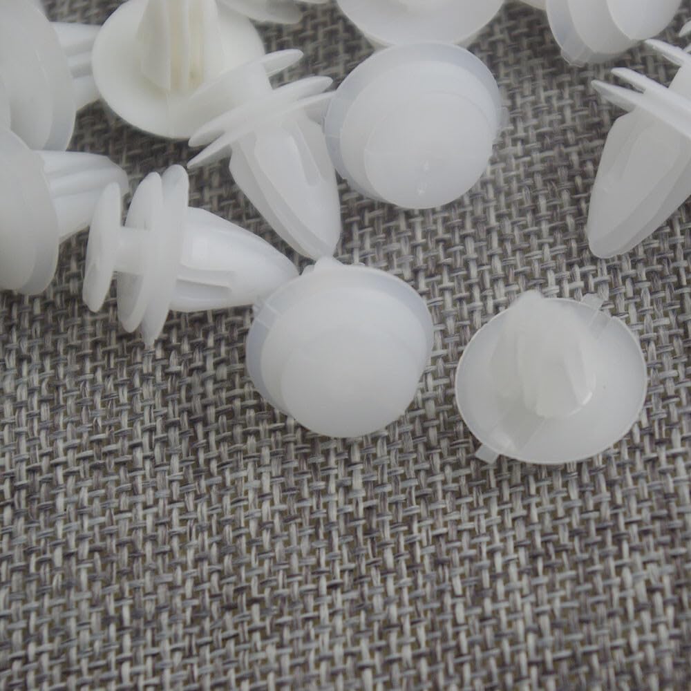 ya 2 8.15 50PCS Interior Board Retainer Clip Fastener 90467-10161 White for Toyota NEW