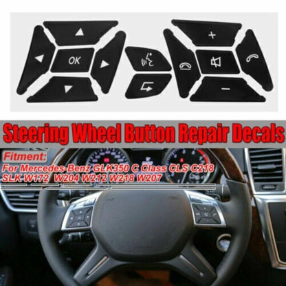 ya 6 8.24 baidi Suitable for Mercedes-Benz C200/C250/C300 AC Climate Window Button Repair Decal Sticker!