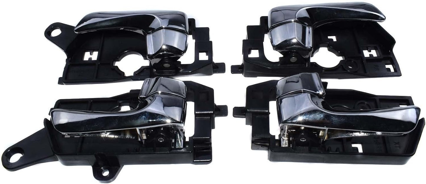 ya 4 8.24 baidi Chrome Inner Door Handle Card Set 4 Pieces FL FR RL RR for Hyundai Sonata 2009-10