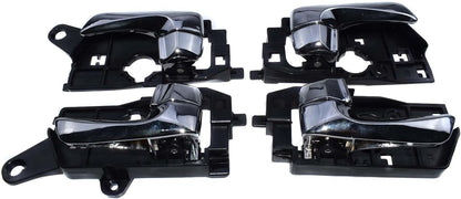 ya 4 8.24 baidi Chrome Inner Door Handle Card Set 4 Pieces FL FR RL RR for Hyundai Sonata 2009-10