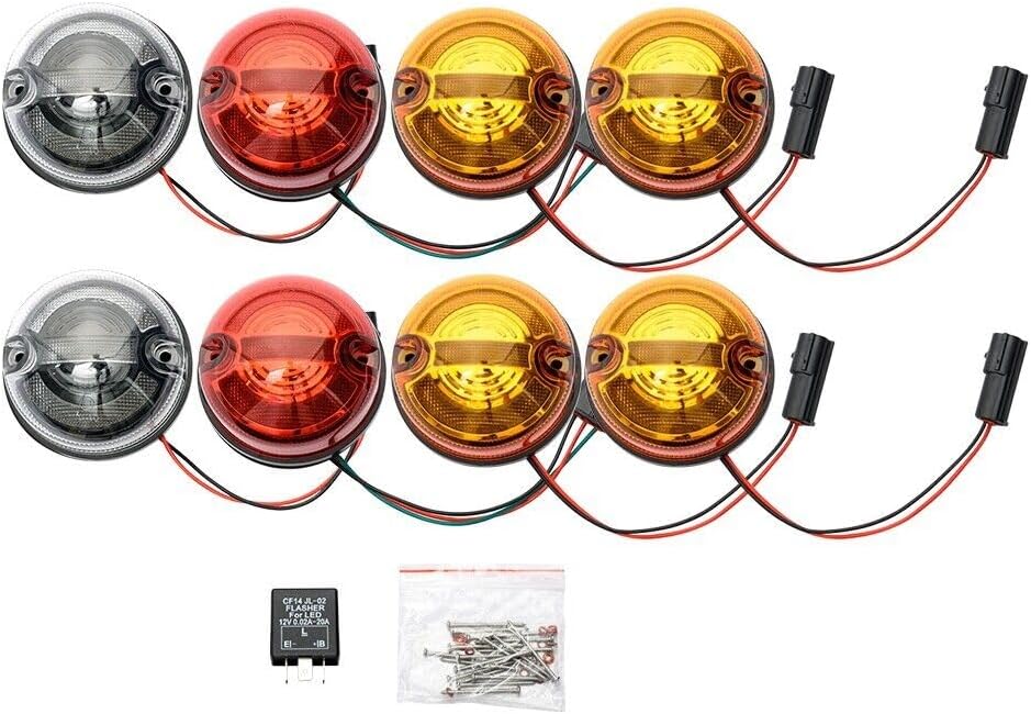 ya 4 8.10 LED Turn Signal Tail Light Upgrade Kit for 95-16 for Land Rover for Defender 90 110 130