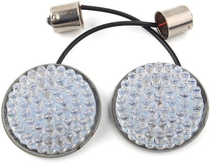 ya 4 8.10 2X Red LED Rear Turn Signal Light Blinker For Harley Softail Touring Sportster