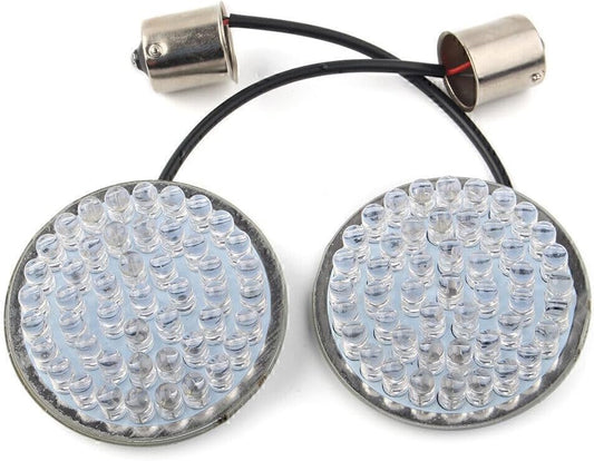 ya 4 8.10 2X Red LED Rear Turn Signal Light Blinker For Harley Softail Touring Sportster