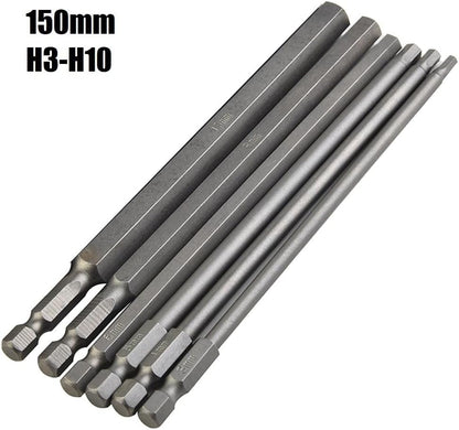 ya 26 10.21 baidi Screwdriver Bit Set of 6 with Magnetic Tips Length 150mm for Various Uses