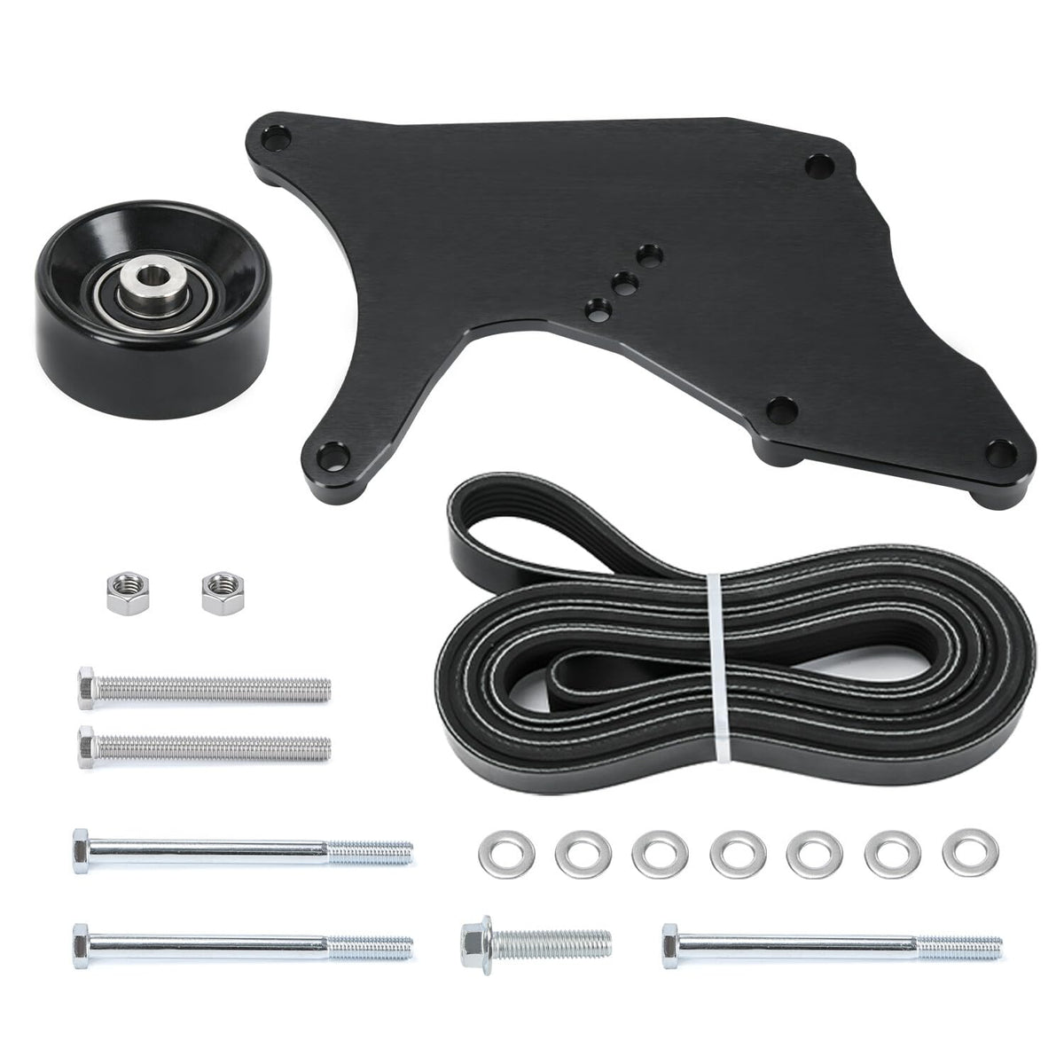 ya 10 9.16 baidi LS Truck Dual Alternator Bracket Kit for Chevy GM 1999-2013 4.8 5.3 6.0 6.2L V8