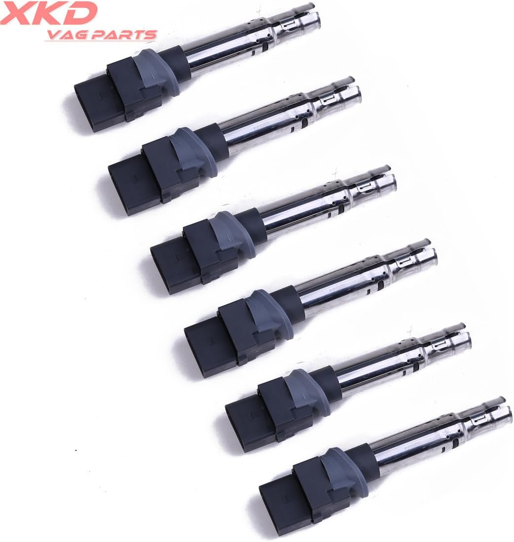 ya 9 10.24 6Pcs Ignition Coils Set for Audi A3 TT for VW for Golf R32 Touareg Eos T5 3.2L