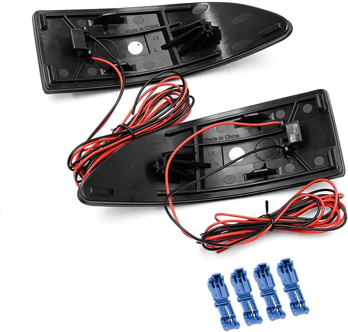 ya 7 8.24 baidi For 2006-2013 for Lexus IS250 IS350 Smoked Red LED Rear Bumper Reflector Break Light 
