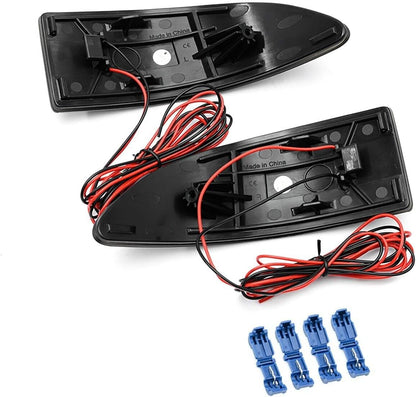 ya 7 8.24 baidi For 2006-2013 for Lexus IS250 IS350 Smoked Red LED Rear Bumper Reflector Break Light 