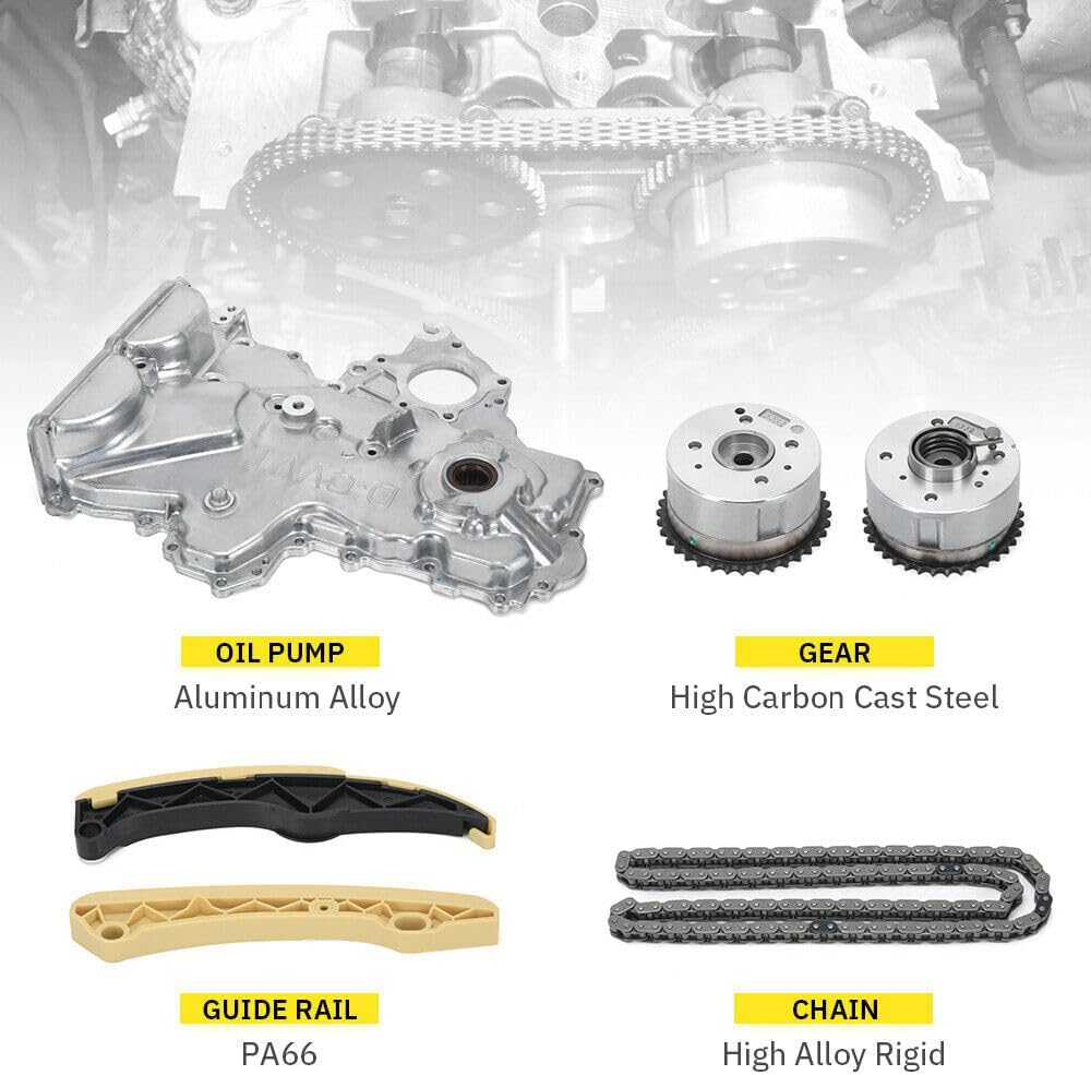 ya 10 9.16 baidi Timing Chain Kit+VVT Gear+Oil Pump Cover For 12-21 for Hyundai for Veloster for Elantra for Kia