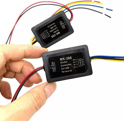 ya 14 9.20 zhengce 2x 3-Step Sequential Flow Semi Dynamic Chase Flash Rear Light Module Boxin-1