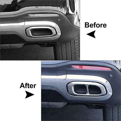 ya 4 8.14 Exhaust Muffler Tail Pipe Trim Cover Fit for Benz GLC GLE GLS X253 W167 20-22 Black