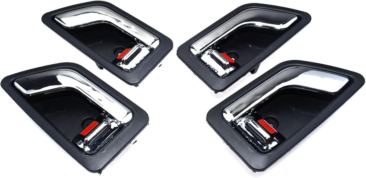 ya 4 8.14 Chrome Interior Door Handle 4 Piece Set for 2022-2011 for Hyundai Getz Click